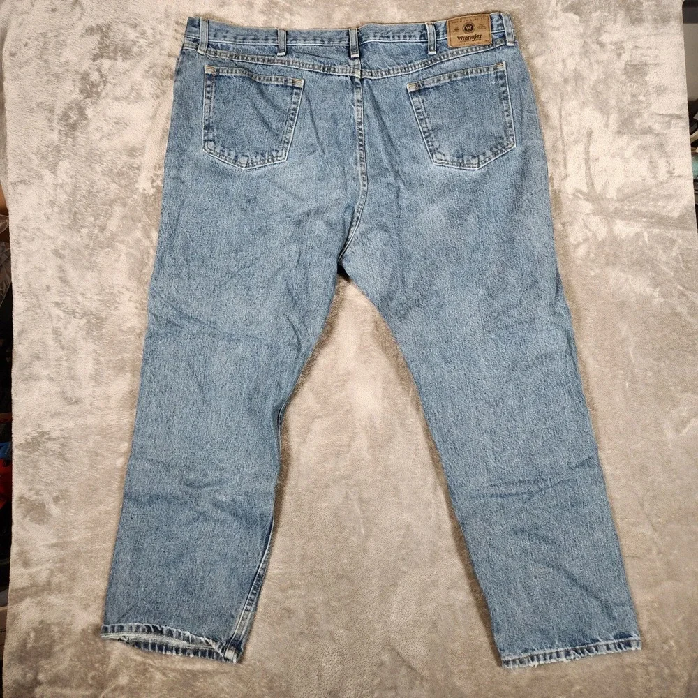 Wrangler Jeans Men's 44X30 Relaxed Fit 97601VR‎ Blue Pre-Owned STAIN